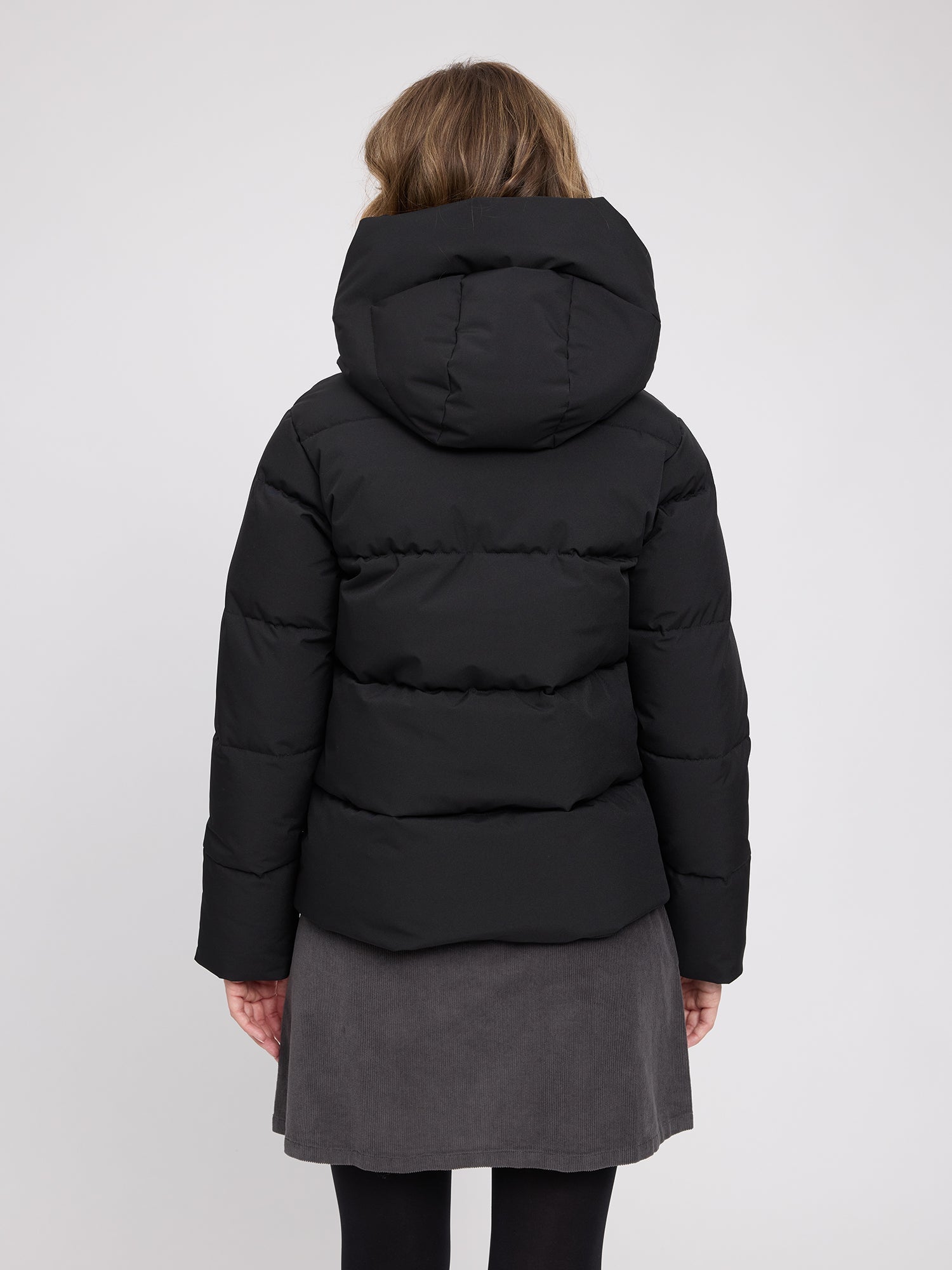 Giacca Puffer Basic Donna Nera | MAZINE