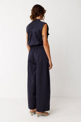 Top Bea Navy Woman Gots Cotton | Skfk