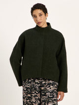 Jacke Bouclé Dark Turtle GOTS aus Baumwolle | Lanius