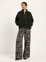 Jacke Bouclé Dark Turtle GOTS aus Baumwolle | Lanius