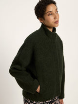 Jacke Bouclé Dark Turtle GOTS aus Baumwolle | Lanius