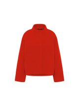 Jacke Bouclé Rot GOTS aus Baumwolle | Lanius
