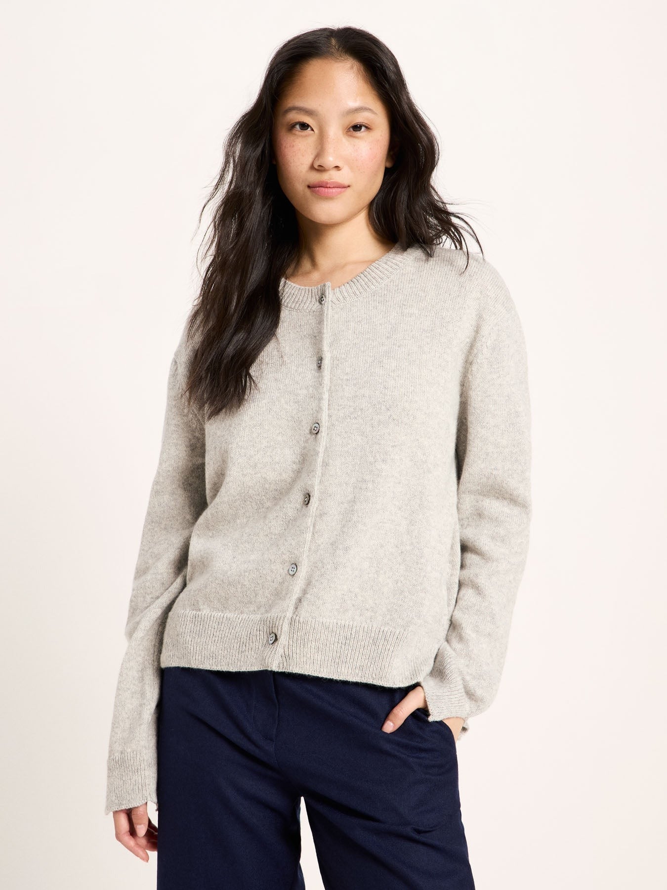 Cardigan Boxy Grey Mel | Lanius