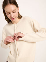 Cardigan Boxy Off White | Lanius