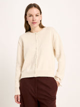 Cardigan Boxy Off White | Lanius