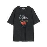 Cherise Women's T-Shirt – Washed Black | Makia