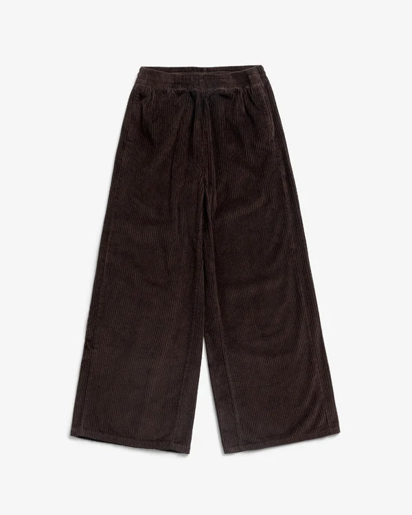 Cord ausgestellte Hose Schokoladenbraun | Rotholz