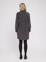 Kleid Cord Dunkle Schokolade Baumwolle | MAZINE