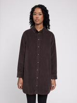 Kleid Cord Dunkle Schokolade Baumwolle | MAZINE