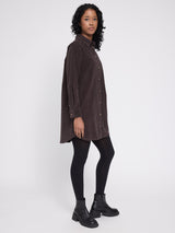 Kleid Cord Dunkle Schokolade Baumwolle | MAZINE