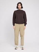 Chino Trousers Light Khaki Women's in Cotton | MAZINE
