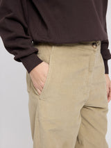 Chino Trousers Light Khaki Women's in Cotton | MAZINE