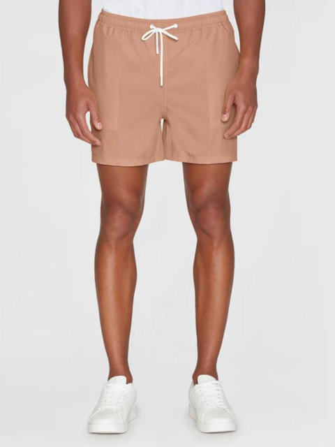 Swim Short Men Brown Recycled Polyester | Knowledge Cotton Apparel