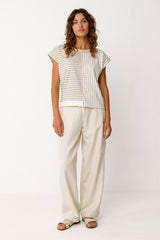 Top Ekai Beige Woman Gots Cotton | Skfk