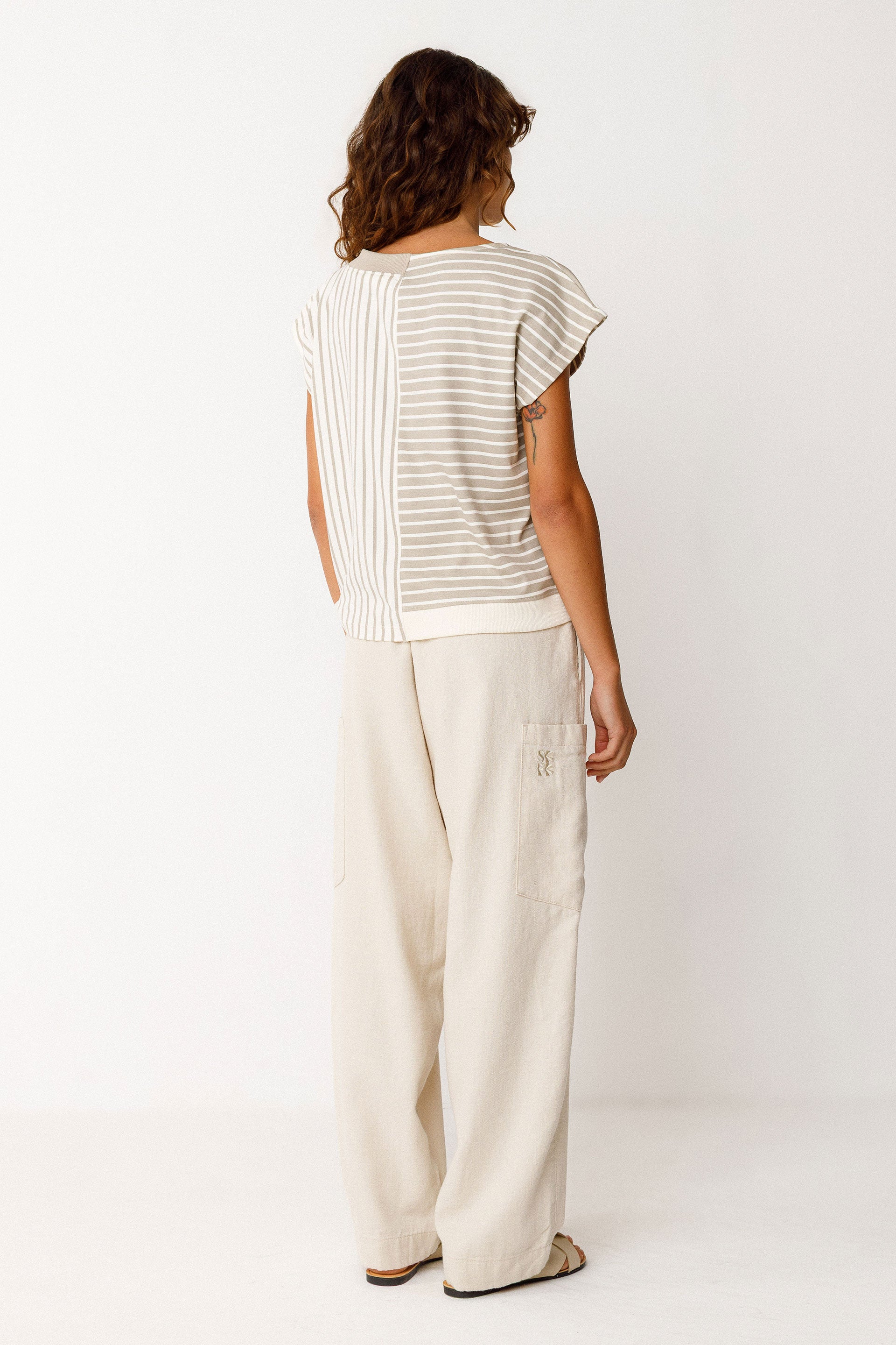 Top Ekai Beige Woman Gots Cotton | Skfk