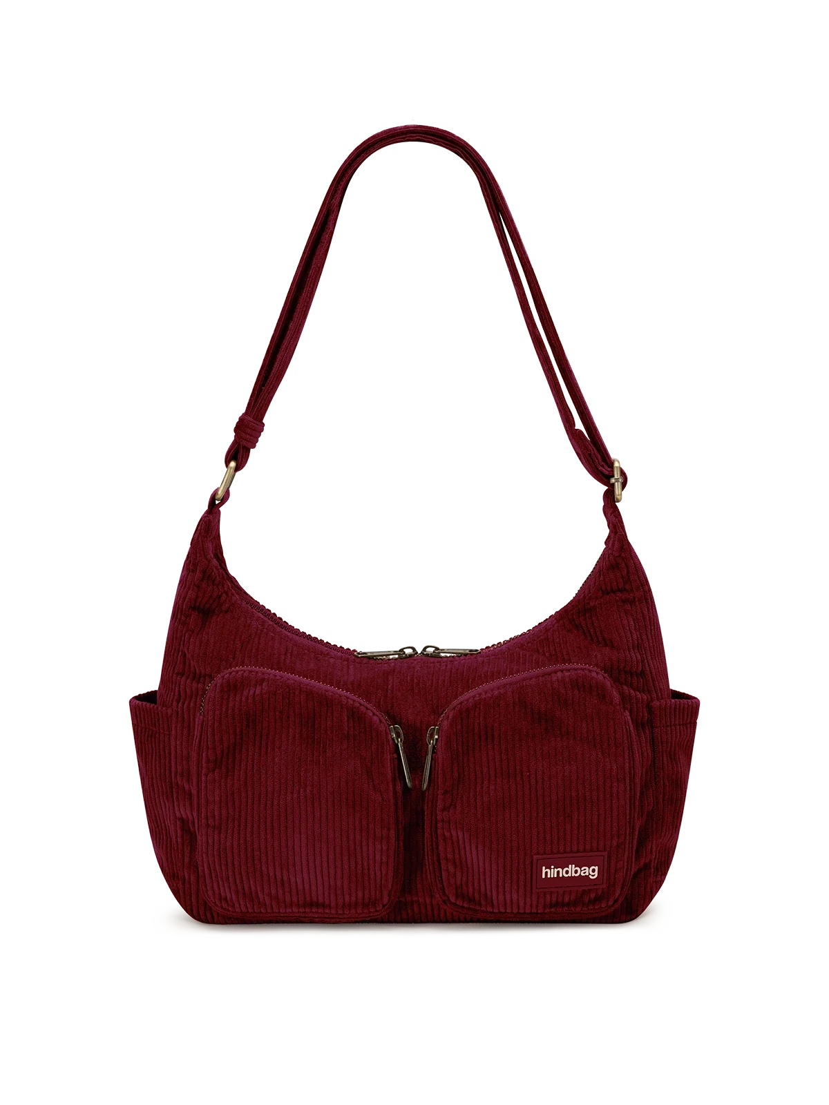 Emile burgundy corduroy Shoulder bag | Hindbag
