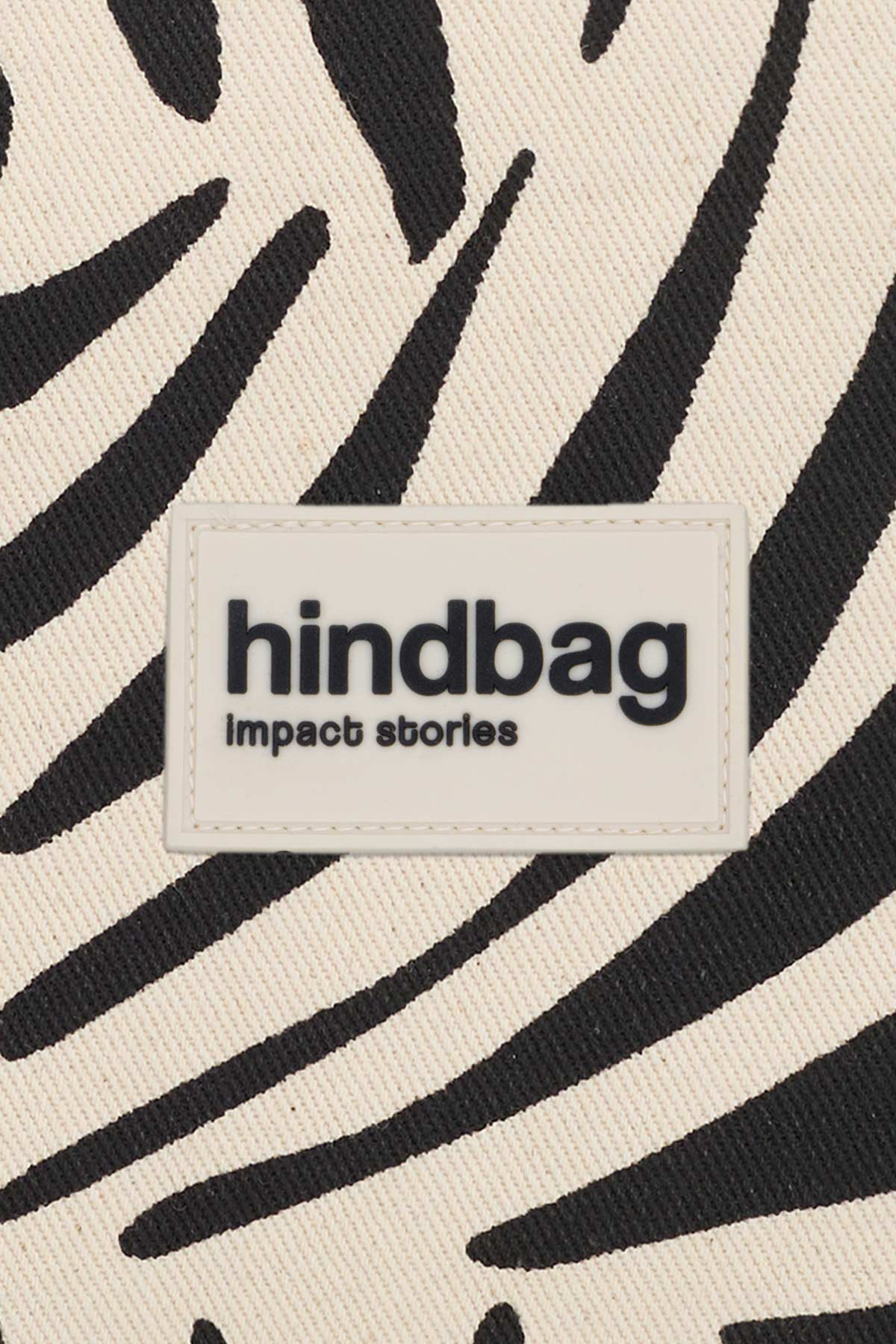 Côme Banana Keychain Ecru Zebra | Hindbag