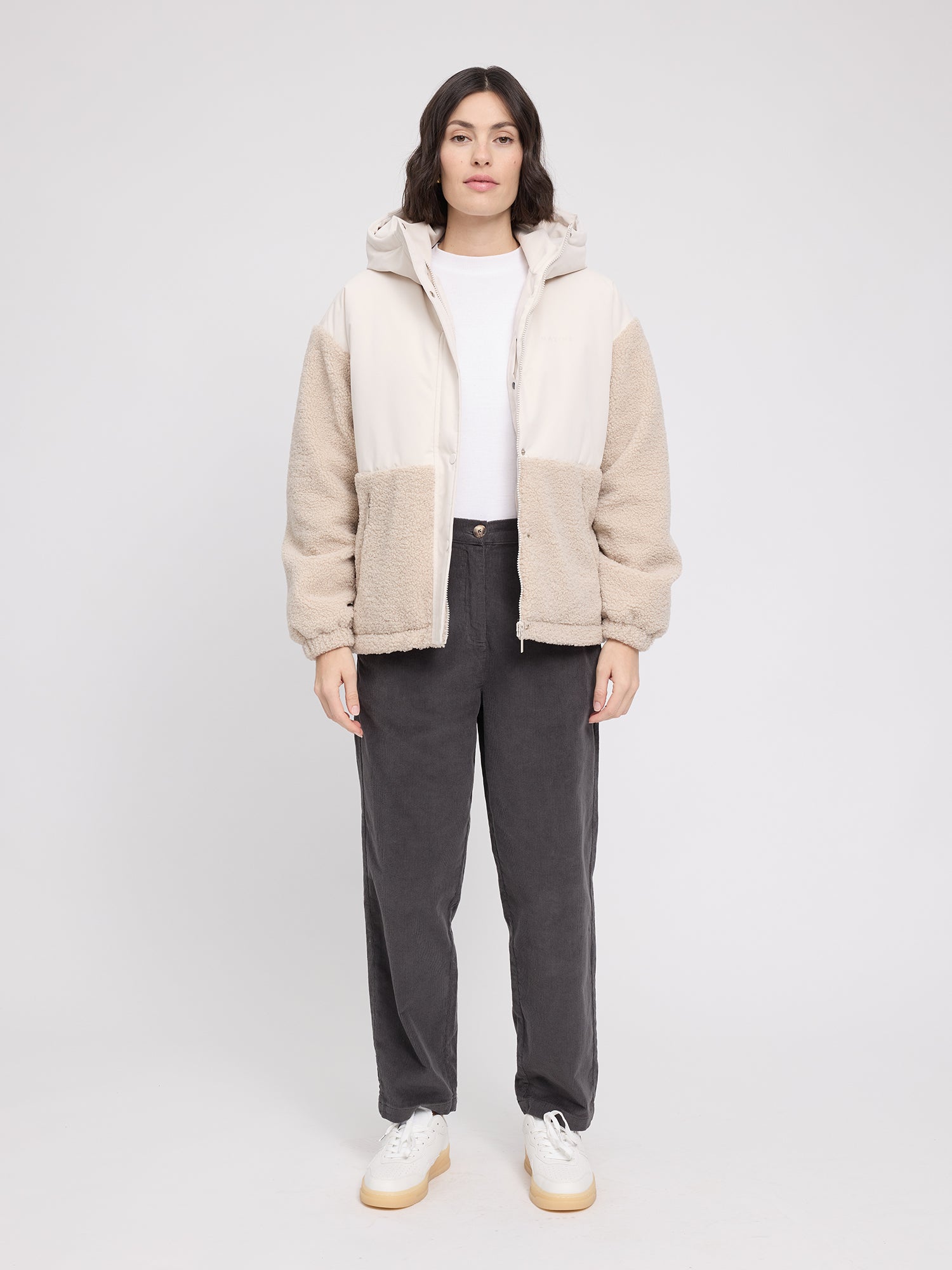 Jacke Fabric Blocking Moon/Natural | MAZINE