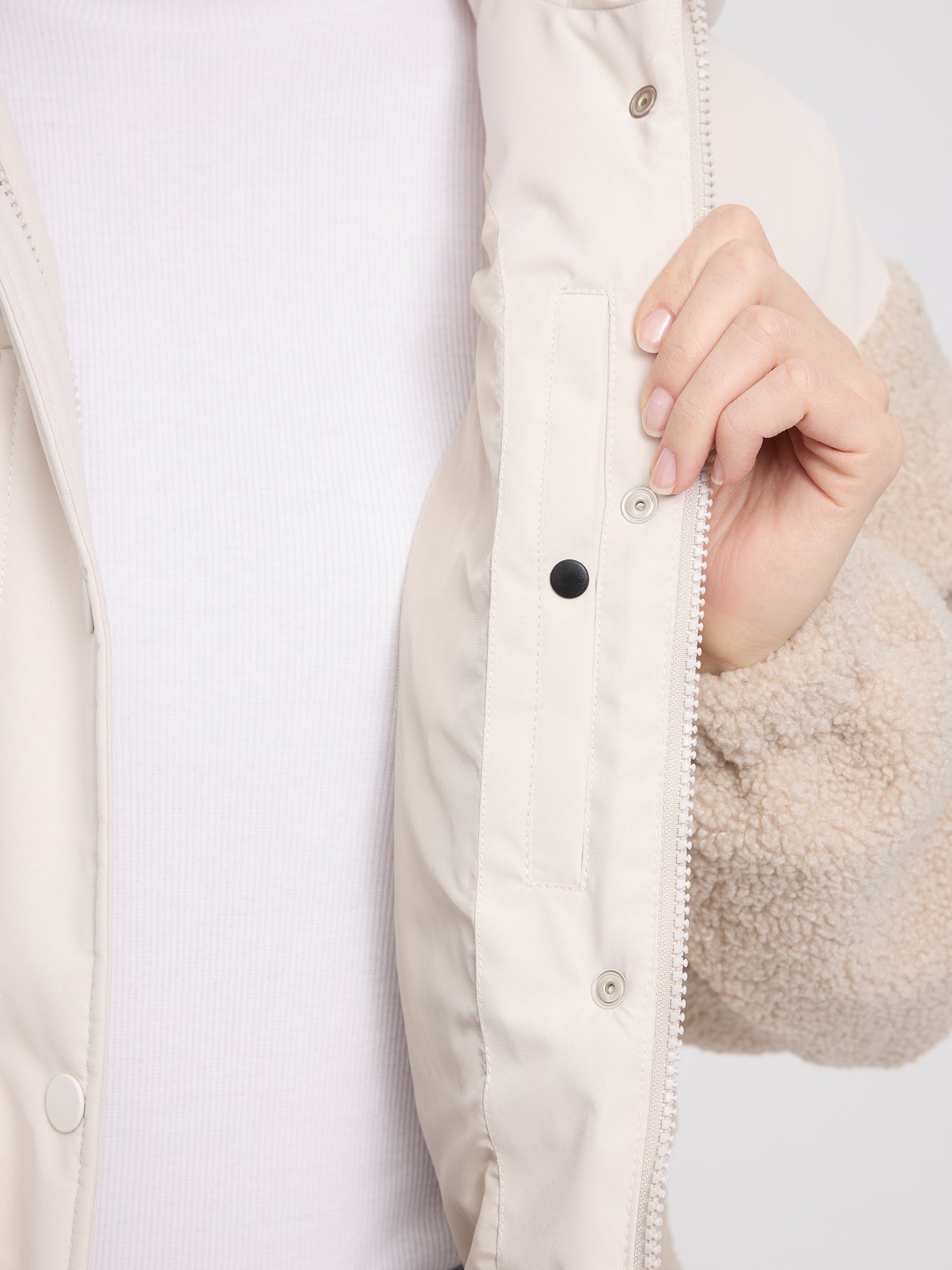 Jacke Fabric Blocking Moon/Natural | MAZINE