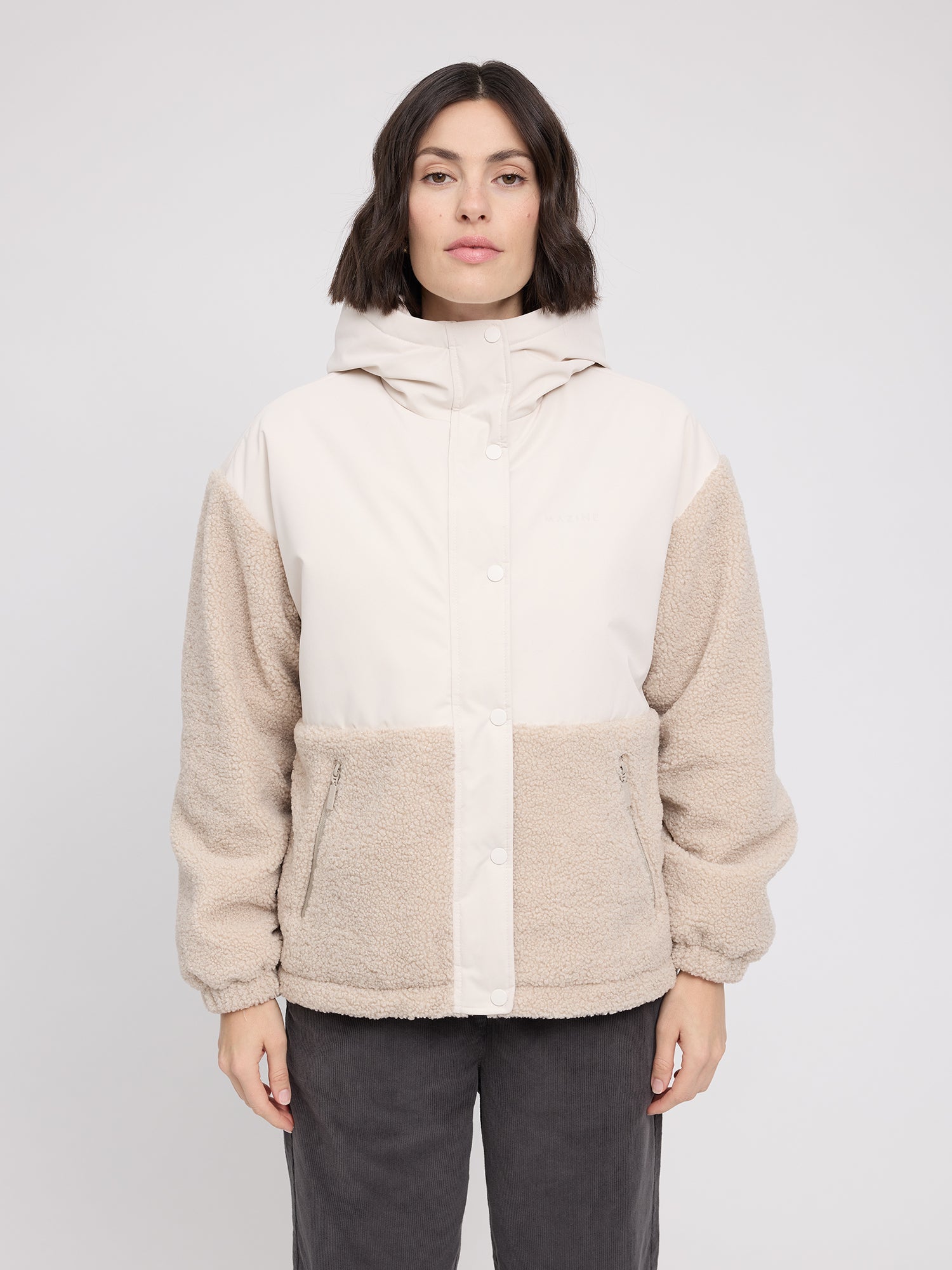 Jacke Fabric Blocking Moon/Natural | MAZINE