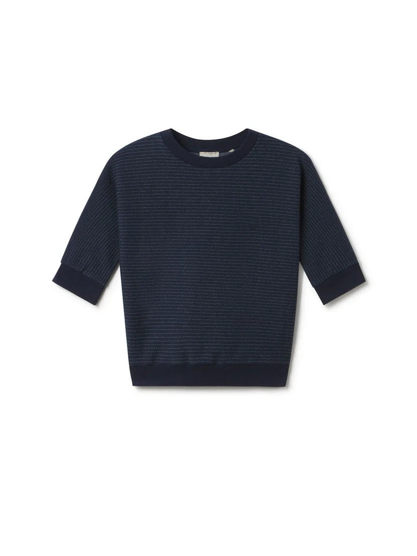 Faial Diplomatic gestreiftes Sweatshirt Marine | TWOTHIRDS