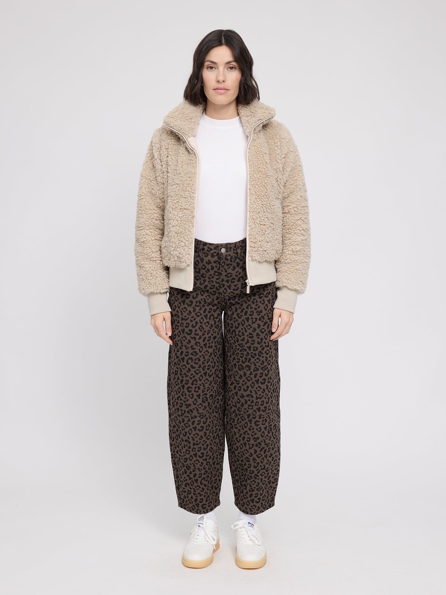 Jacke Kunstfell-Blouson Natur Damen | MAZINE
