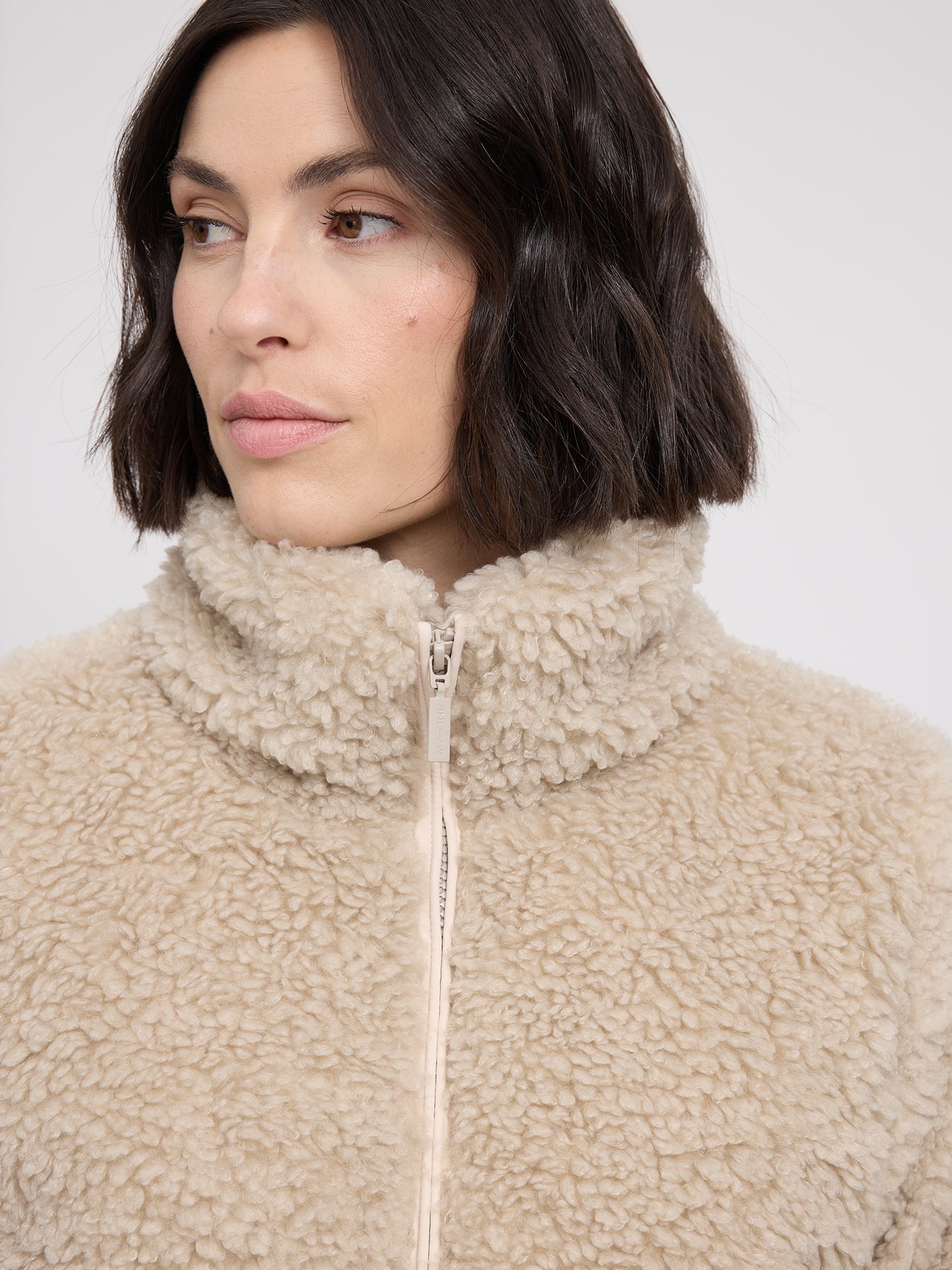 Jacke Kunstfell-Blouson Natur Damen | MAZINE