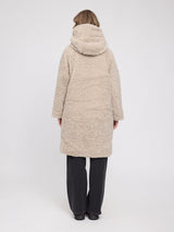 Coat Faux-Fur Natural Woman | MAZINE