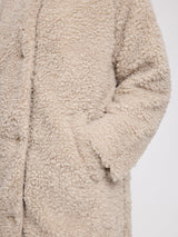 Coat Faux-Fur Natural Woman | MAZINE