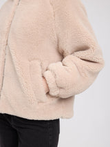 Kapuzenjacke Kunstfell Natur Damen | MAZINE