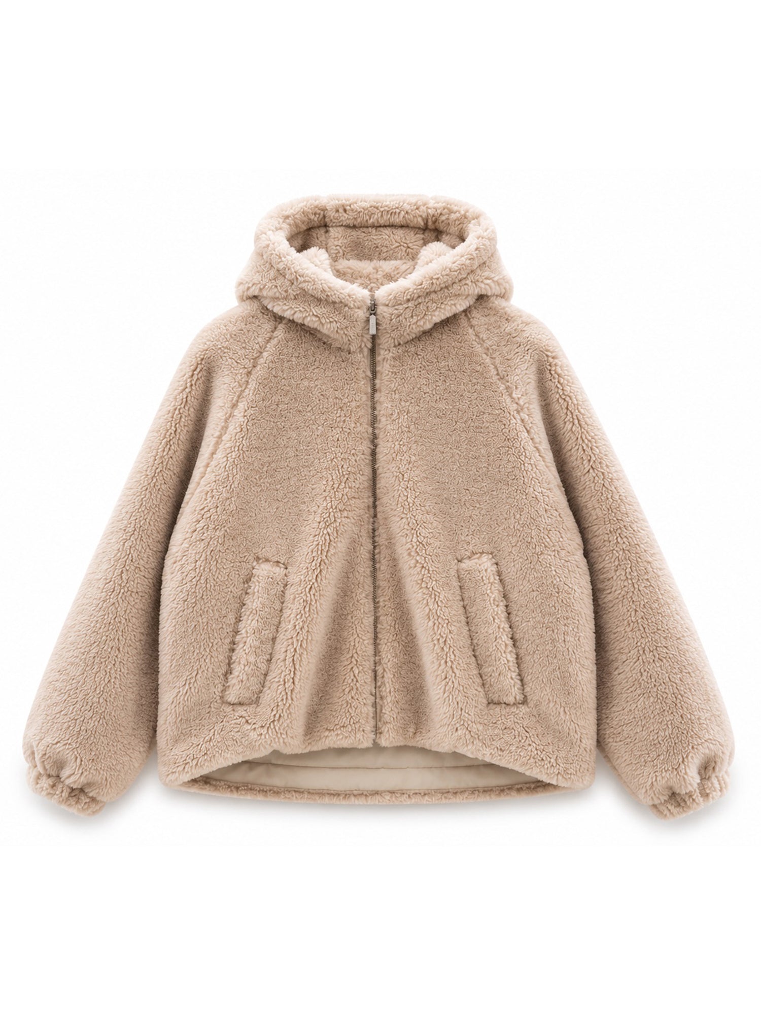Kapuzenjacke Kunstfell Natur Damen | MAZINE