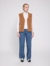 Vest Faux-Fur Fawn Woman | MAZINE