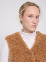 Vest Faux-Fur Fawn Woman | MAZINE