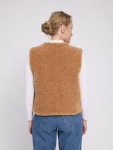 Vest Faux-Fur Fawn Woman | MAZINE
