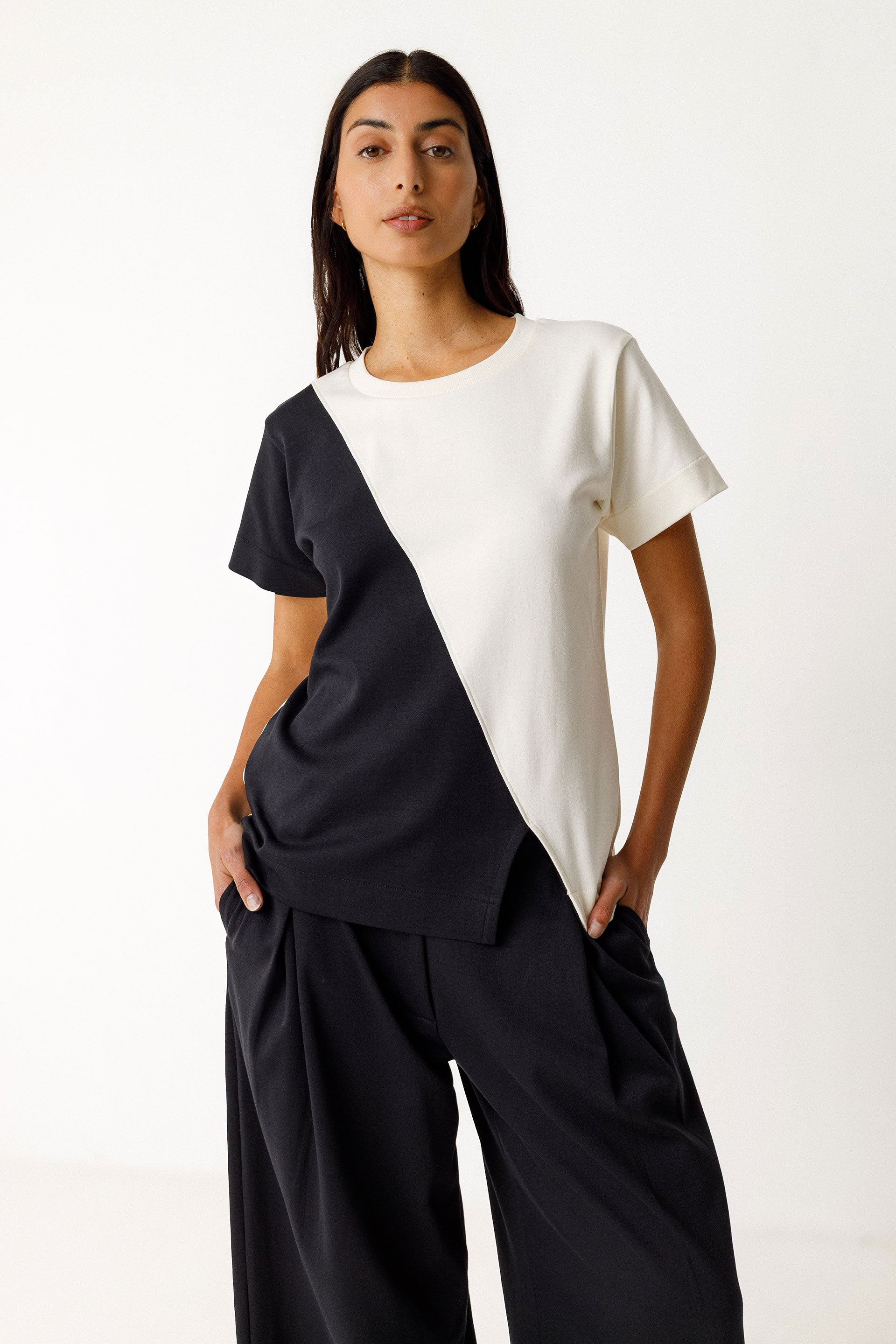 T-Shirt Graxi Donna Cotone Gots Crema | Skfk