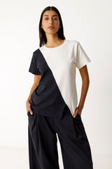 T-Shirt Graxi Damen Creme GOTS-Baumwolle | Skfk