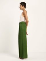 Pantaloni a gamba larga Garden Green | Lanius
