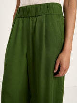 Pantaloni a gamba larga Garden Green | Lanius