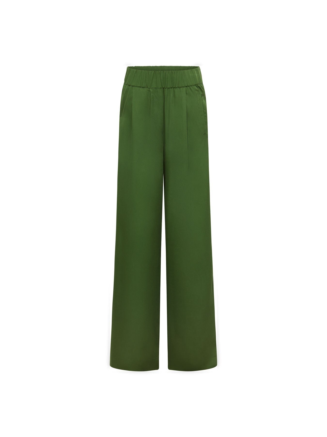 Pantaloni a gamba larga Garden Green | Lanius