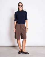 T-Shirt Nina Mid Blue Lyocell Woman | Jan N June
