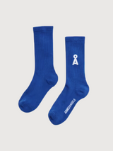 Saamus Bold Dynamo Blau Socken | Armedangels