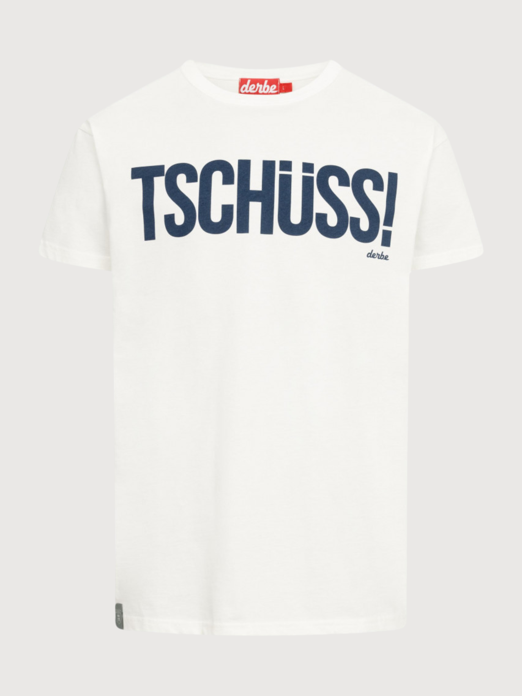 Tschuess von weißen Männern Baumwoll-T-Shirt | Derbe