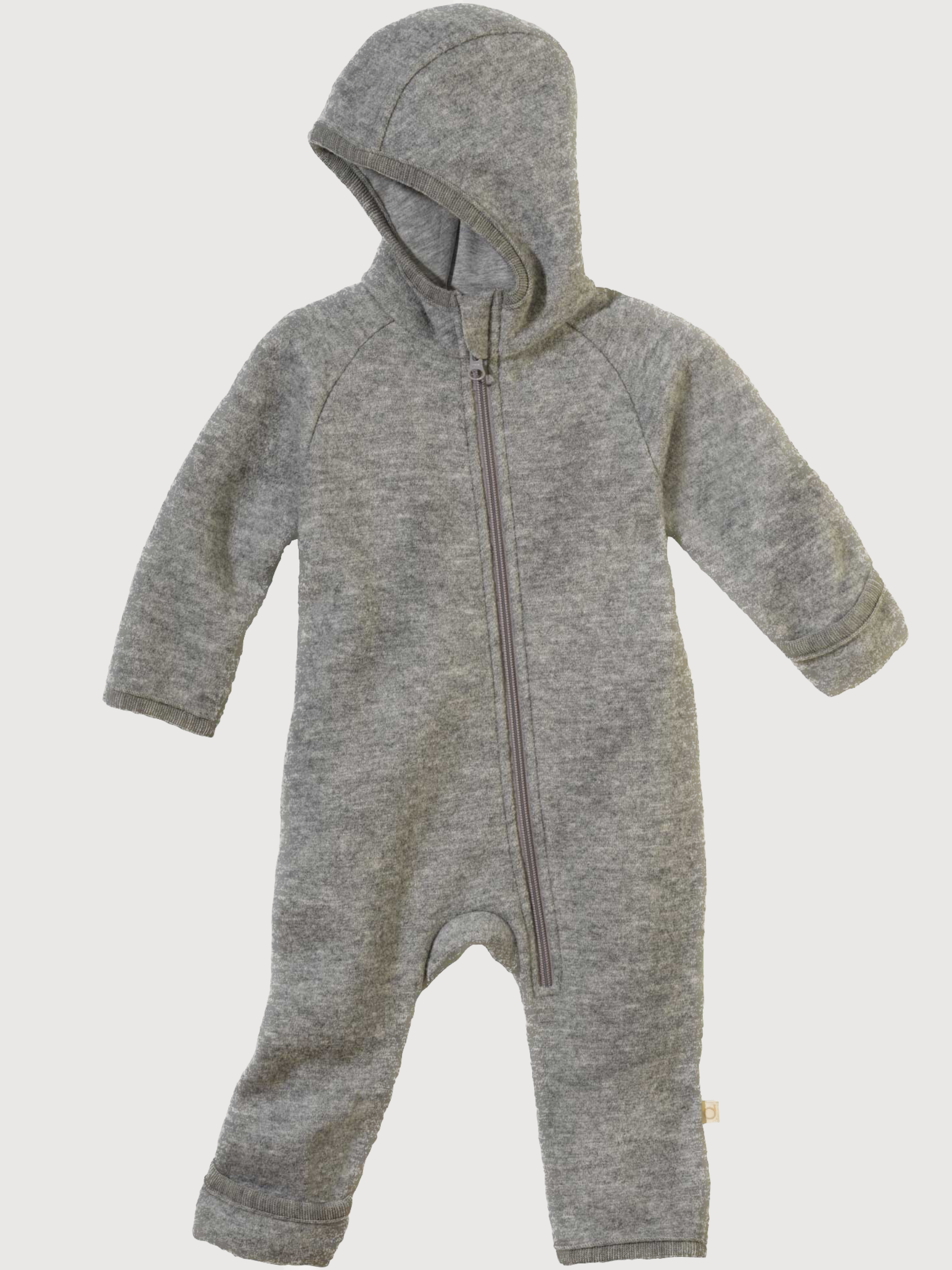 Bambino grigio zip-overall | Disana