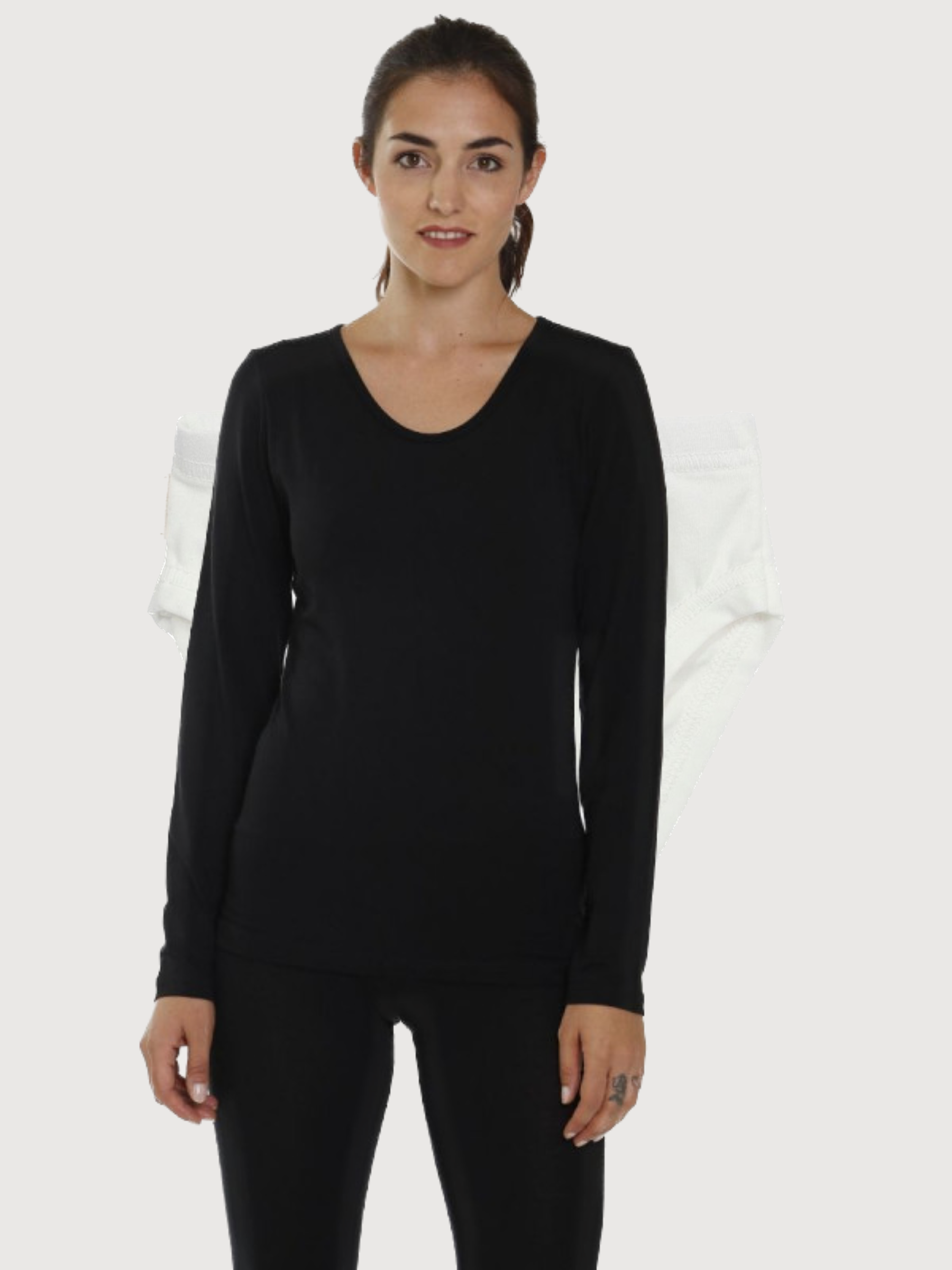 Mati T-Shirt Damen Schwarz Tencel | Cora Happywear