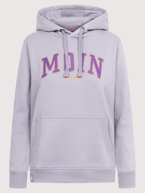 MOIN Lavender Grey Woman Cotton Hoodie | Derbe