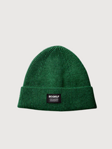 Woolalf Beetle Dark Green Unisex Beanie | Ecoalf