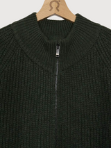 Cardigan Ippolito Green Cashmere Rigenerated | Rifò