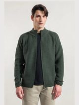 Cardigan Ippolito Green Cashmere Rigenerated | Rifò