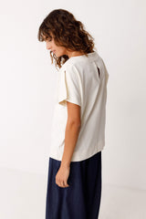 T-Shirt Iride Weiß Damen Gots Baumwolle | Skfk