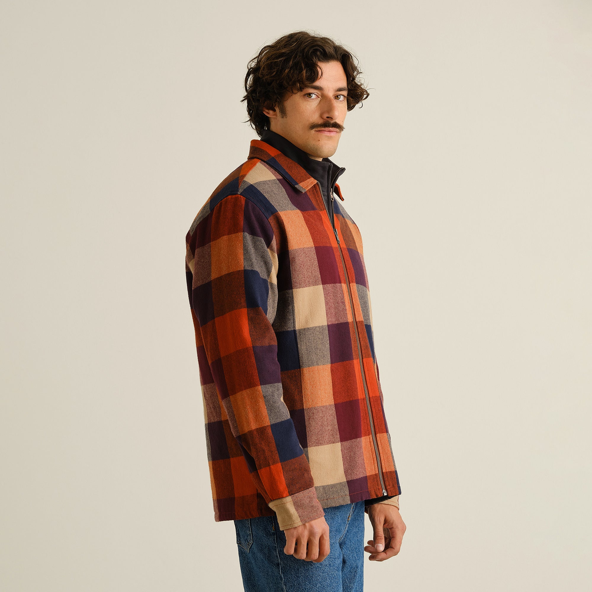 Jacke Torp Flanell-Karo Mattiert Mehrfarbig | DEDICATED